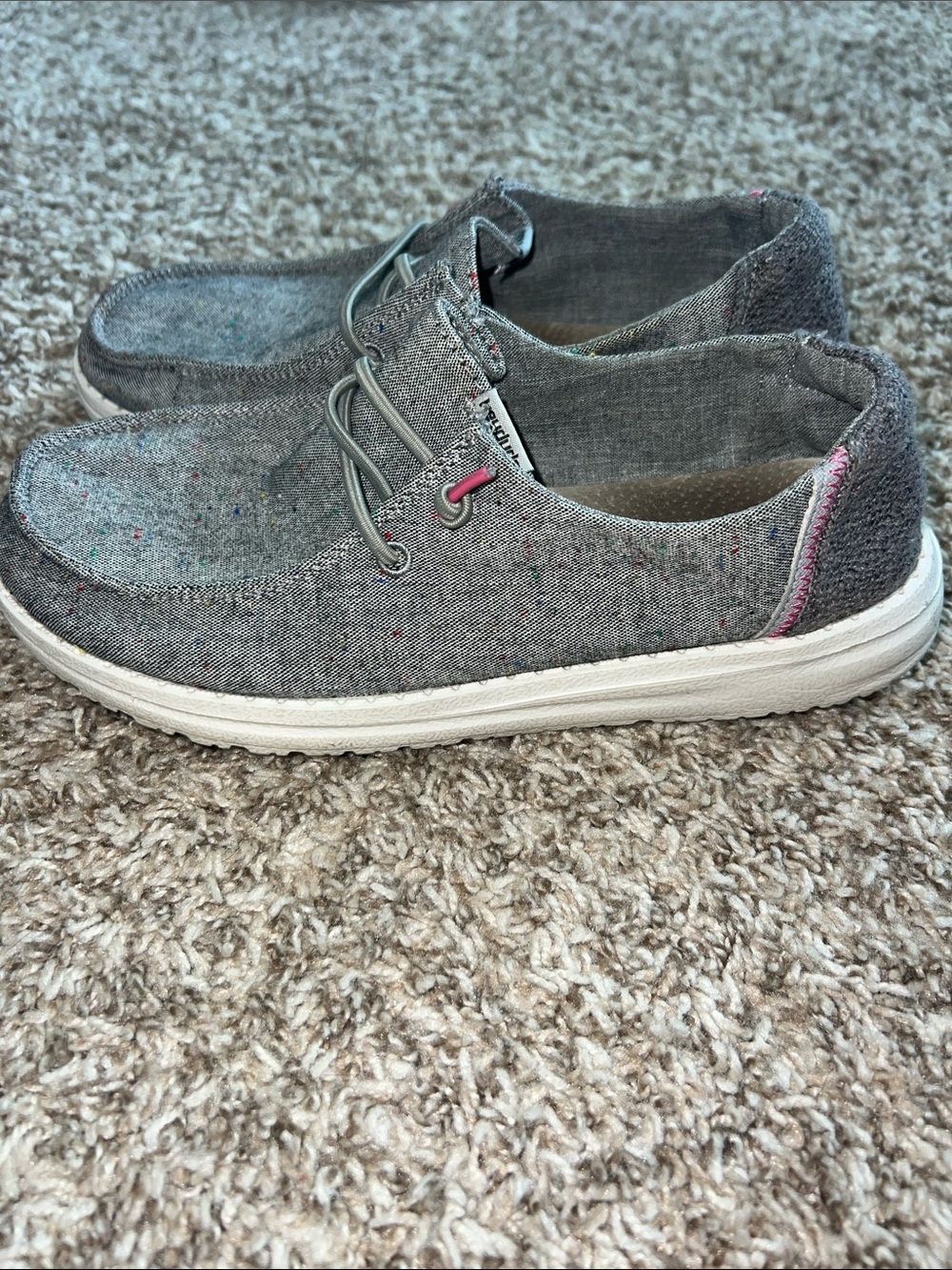 Wendy Confetti Black Hey Dude Sz 5! - Picture 3 of 11